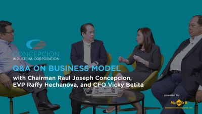 Q&A with Top Executives of Concepcion Industrial Corporation (CIC) on CIC's Business Model
