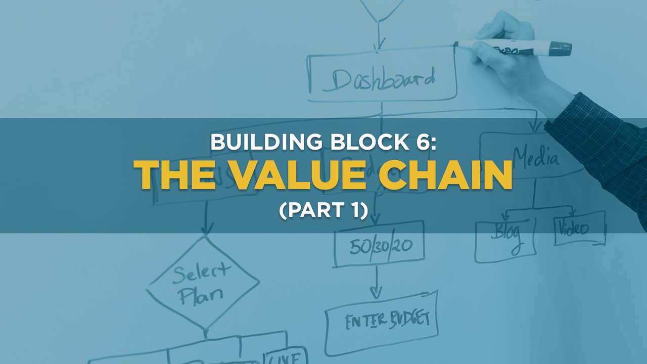 Building Block 6: The Value Chain (Part 1)